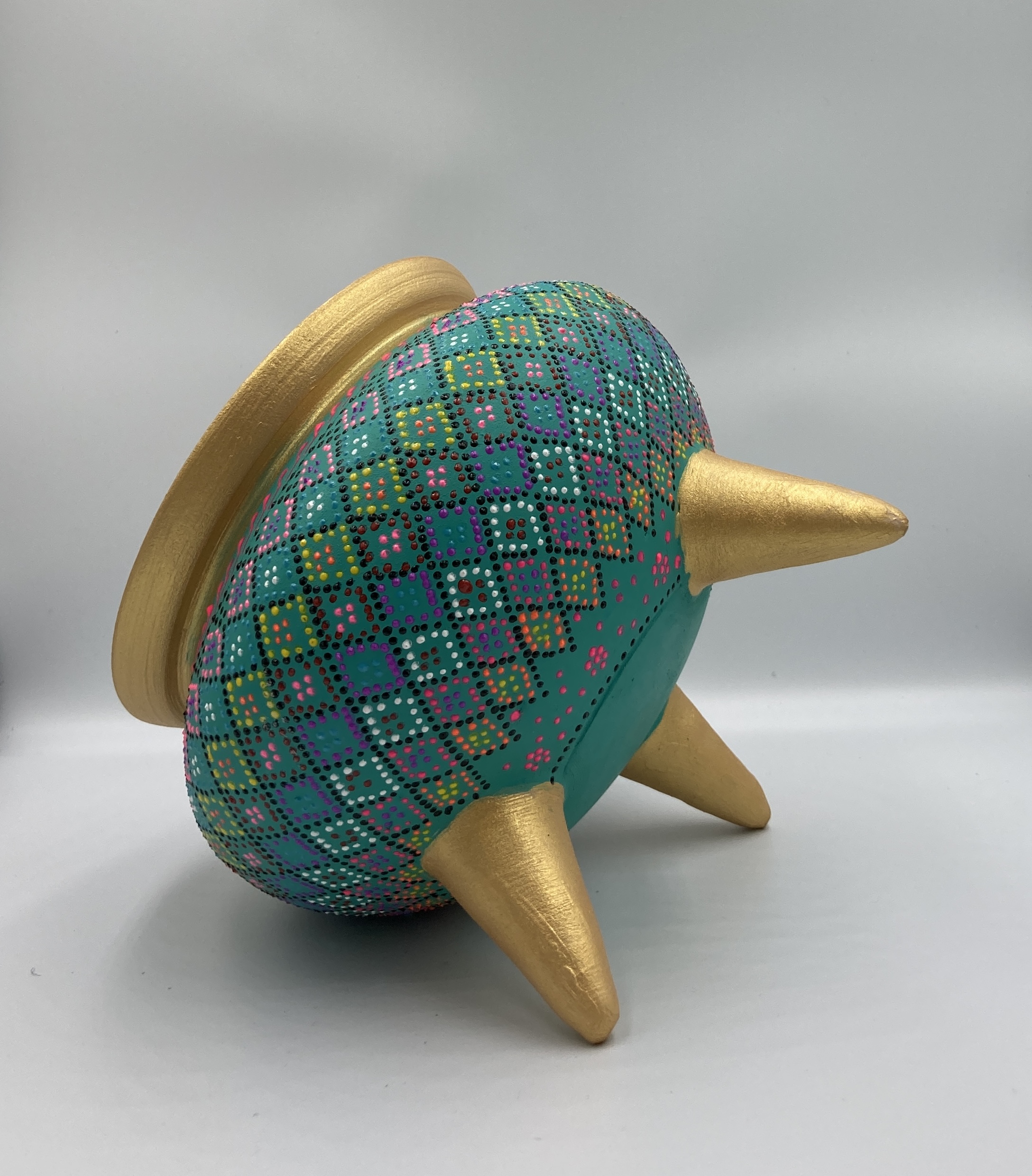 Green ceramic candy jar - Image 4