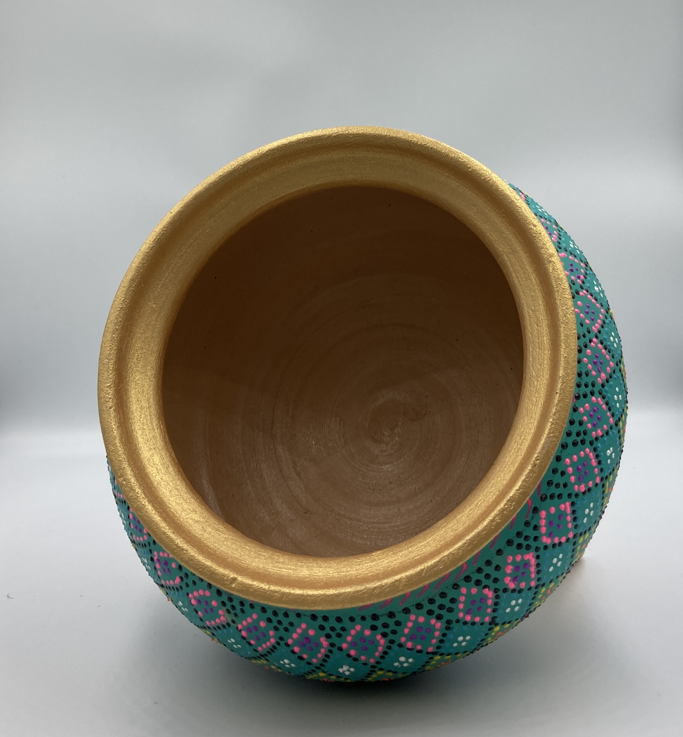 Green ceramic candy jar - Image 2